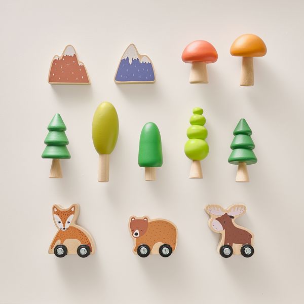 Jouets en bois animal roulant ludique par Petite Amélie