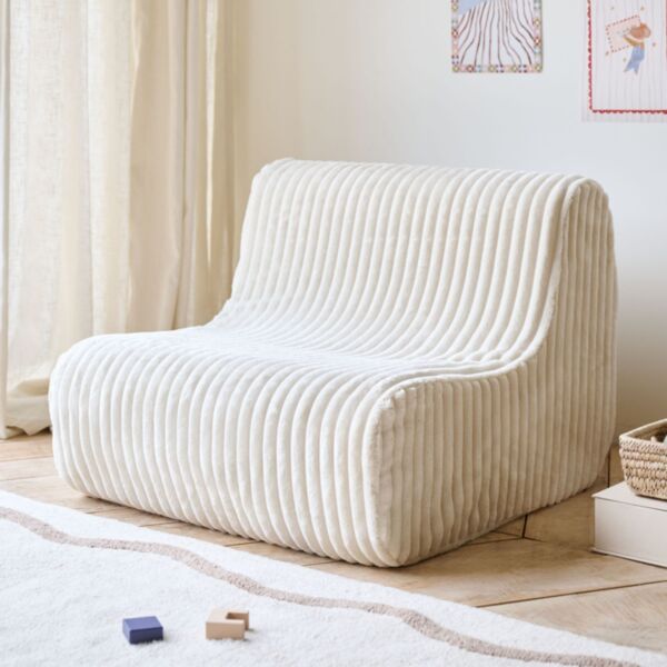 Fauteuil enfant «Leandre» XL | Blanc cassé