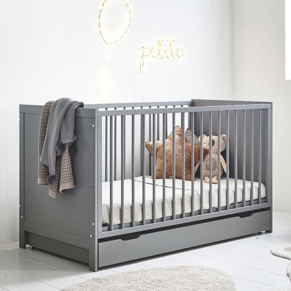 lit bebe evolutif 70x140 nuage gris Petite Amélie