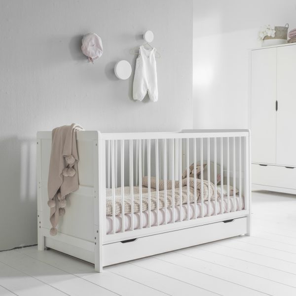 lit bebe evolutif blanc bois Petite Amélie 1