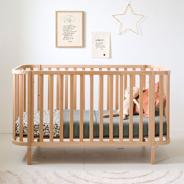 lit bebe evolutif naturel cocon design 70x140 par petite amelie