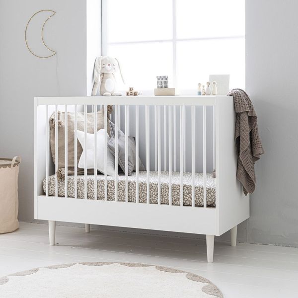lit blanc bebe 60x120 etoile Petite Amélie