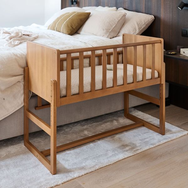 Habitium : Barrière de sécurité pour lit d'enfant en tissu et métal bleu  Vie XL {PRODUCT_REFERENCE