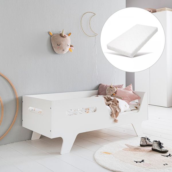 lit enfant avec matelas 70x140 colombe Petite Amélie