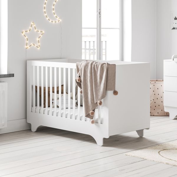 Lit évolutif bébé blanc «NUAGE» avec matelas ✔️ Petite Amélie