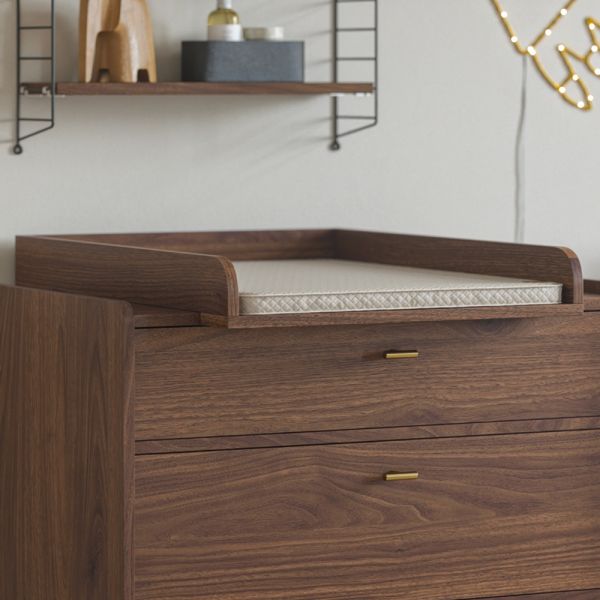 PLANCHE À LANGER POUR COMMODE «ROSEAU» | NOYER