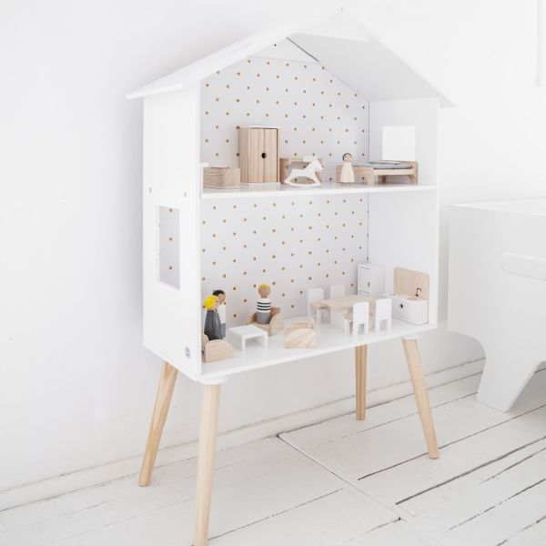 maison de poupee bois etagere pied Petite Amélie 1