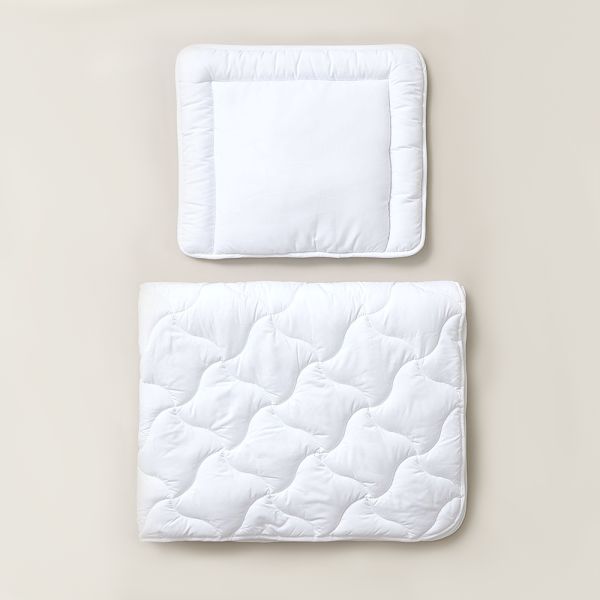 ENSEMBLE COUETTE SIMPLE ET SON OREILLER | ANTI-ALLERGIQUE | 140 X 200 CM
