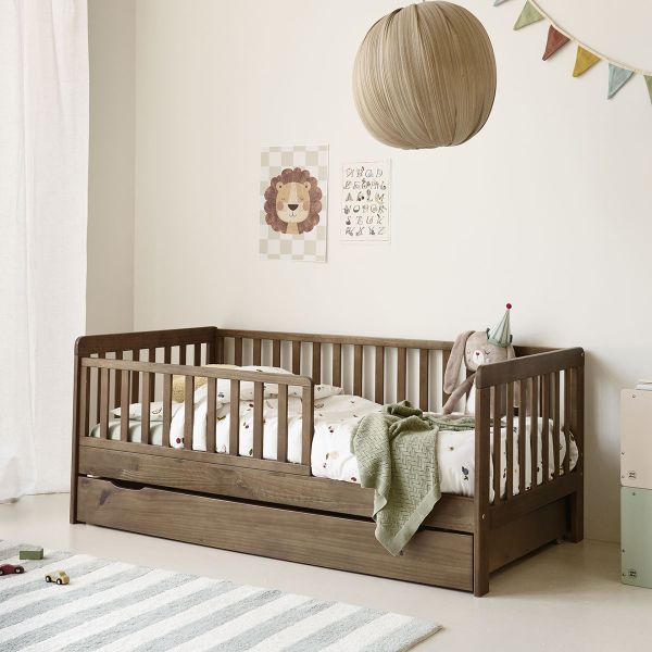 Lit enfant 2 ans «Plume» | 70 x 140 cm | Cocoa