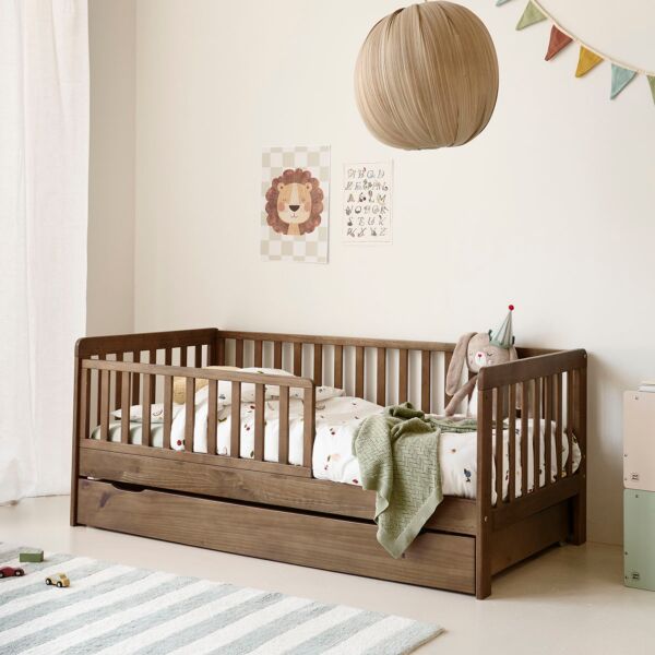 Lit enfant 2 ans «Plume» | 70 x 140 cm | Cocoa