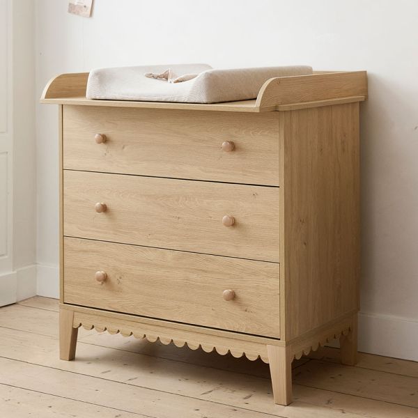 Plan a langer pour commode couleur cannelle a poser par Petite Amélie