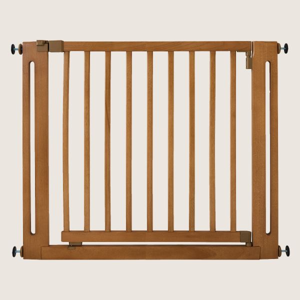 Barrière sécurité enfant en bois | Ajustable de 95-103 cm | Noyer
