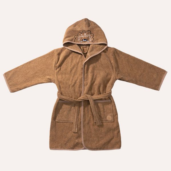 PEIGNOIR BÉBÉ «LEO» | 80 - 86 CM | 1 - 2 ANS | CARAMEL