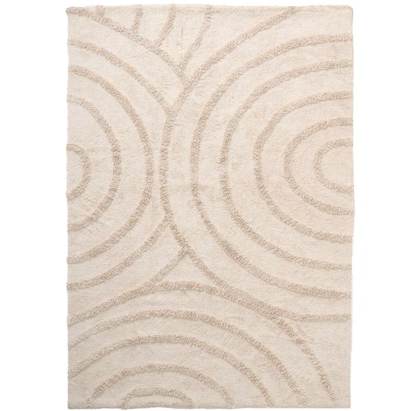 Tapis 120x170 en beige en coton par Petite Amélie