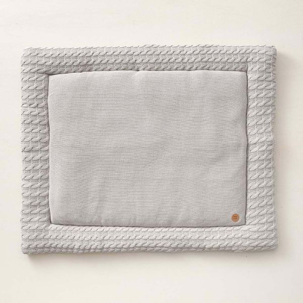 tapis de parc bebe coton gris Petite Amélie