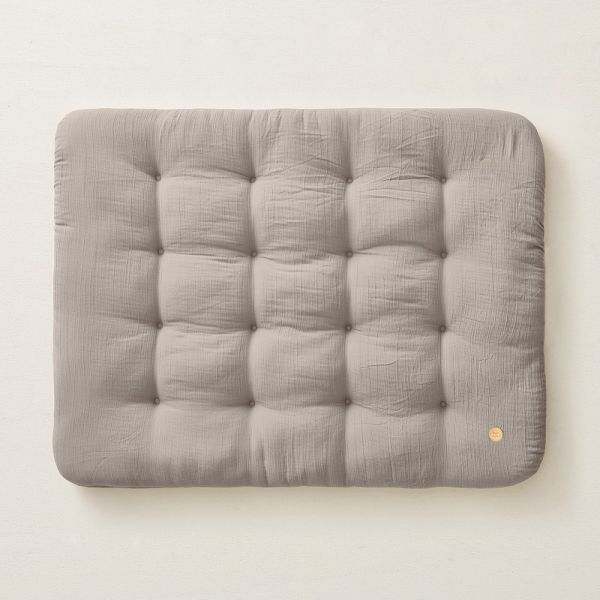 tapis de parc gaze de coton biologique gris Petite Amélie