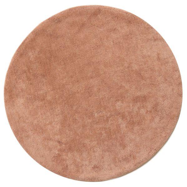 Tapis enfant lavable terracotta 110x110cm coton par Petite Amélie