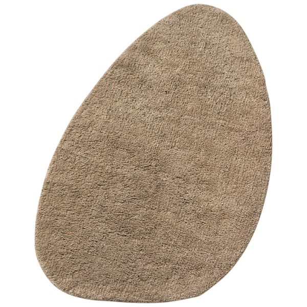 tapis lavable chambre enfant taupe coton Petite Amélie 1