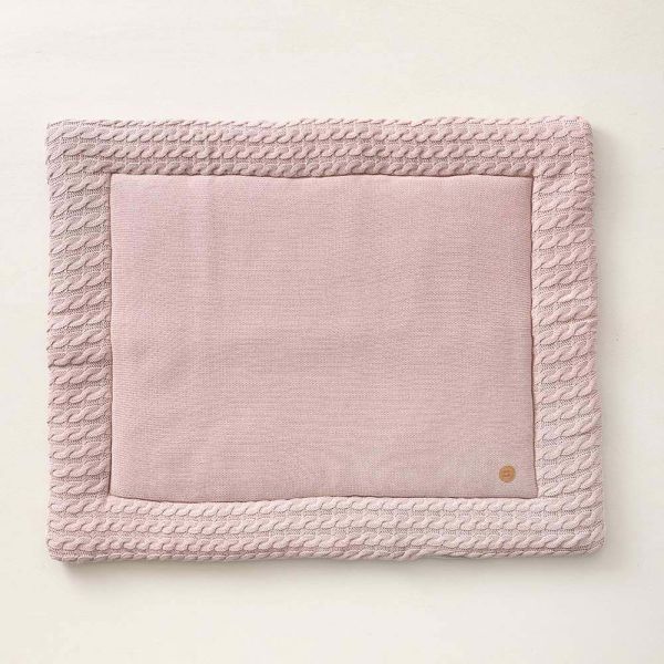 tapis parc bebe rose coton Petite Amélie