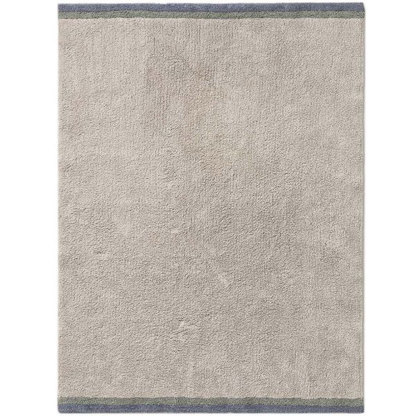 tapis pour enfant gris bleu vert rayures 120x170 Petite Amélie