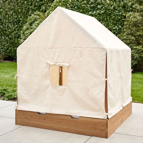 tente enfant en toile pour cabane en bois extérieure par Petite Amélie