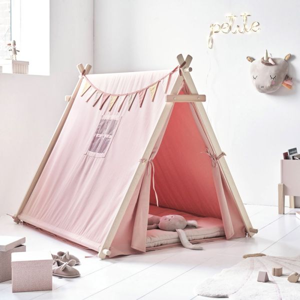 Portable Tente pour enfants Pliant Enfants Tentes Tipi Baby Play House  Grande Filles Rose Princesse Château Chambre d'enfant Décor