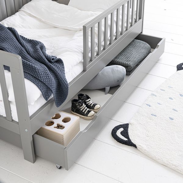 tiroir lit enfant gris rangement Petite Amélie 1
