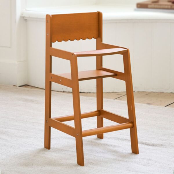 Chaise haute pour poupée «Noyer»