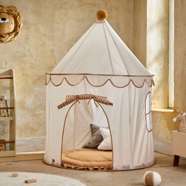 Tente enfant pop-up «Lune» | Beige et doré