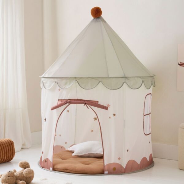 Tente enfant pop-up «Légende» | Beige et vert