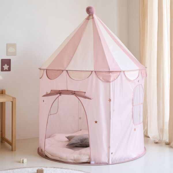 Tente enfant pop-up «Légende» | Rose et beige