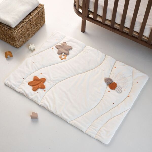 Tapis d'éveil bébé «Étoile» | Beige