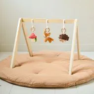 Arche D'Éveil En Bois Pour Bébé Afenau - Lot De 4 Jouets Suspendus Pour Poussette Et Lit