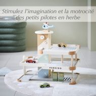 Garage en bois « Miel » multicolore rétro ✔️ Petite Amélie
