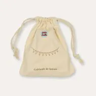 Guirlande Fanion 2,6m en Coton, Fanion Déco Chambre, Décoration Chambre Bébé et Décoration Chambre Enfant, Guirlande Chambre Enfant pour Lit Cabane, Tente ou Extérieur
