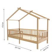 Lit cabane pour enfant en bois naturel ✔️ Petite Amélie