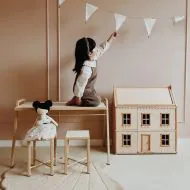 Rare Meubles miniatures en Palissandre pour la maison de POUPÉE Parisienne