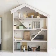 Mini Cheminée En Bois De Rose Pour Maison De Poupée échelle 1/12 – Décoration Réaliste, Détaillée