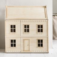 Mini maison de poupée bois naturel - Petit Bonheur