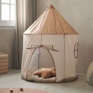 Tente de jeu beige et marron I Château I Petite Amélie Tente de jeu beige et marron I Château I Petite Amélie