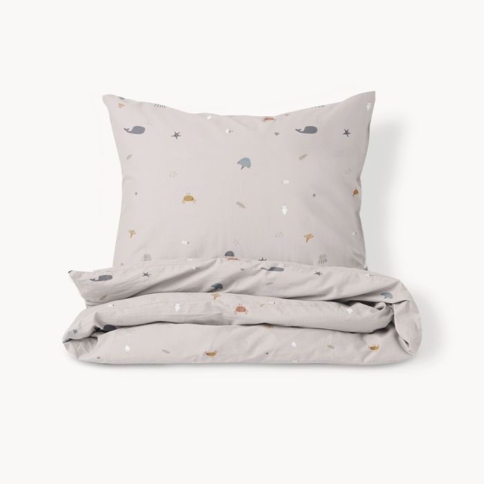 Housse de couette 120x150 monde sous marin Petite Am lie