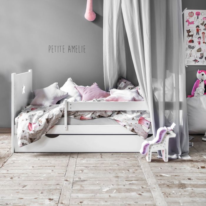 Petite Amélie ® Lit enfant avec Matras - Lit junior 70x140 cm - Lit enfant  avec