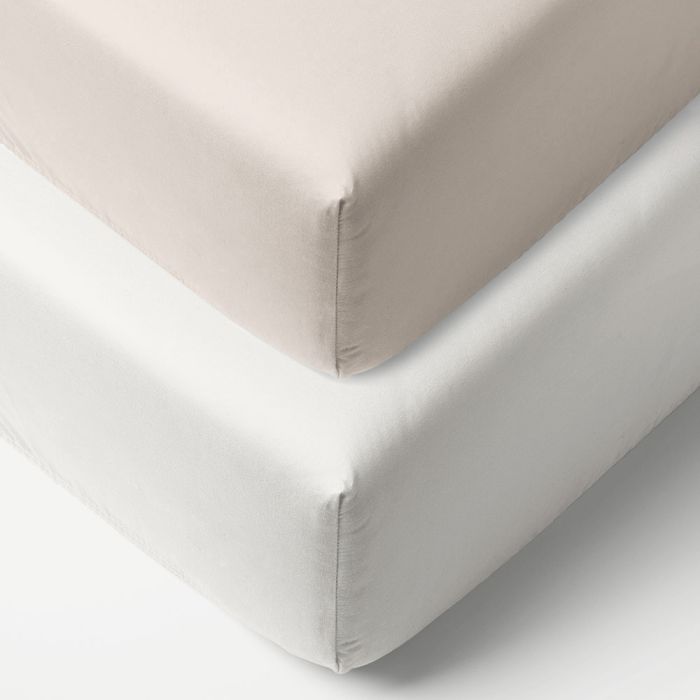 Drap Housse Bébé,Lot de 2 Lit Bebe Matelas Couffin Polyester