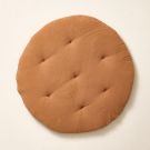 TAPIS DE JEU ROND Ø100 CM| GAZE DE COTON BIOLOGIQUE | CARAMEL
