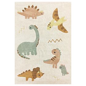 Tapis chambre enfant | Rectangulaire 120 x 170 cm | Dinosaure