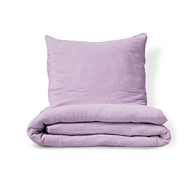 Parure de lit enfant en gaze de coton biologique 120x150 cm | Violet