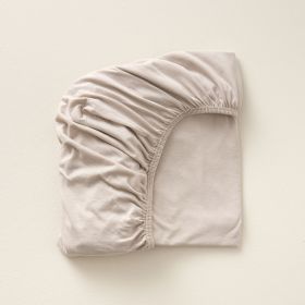 DRAP HOUSSE JERSEY 75 X 95 CM - COTON BIOLOGIQUE| TAUPE CLAIR