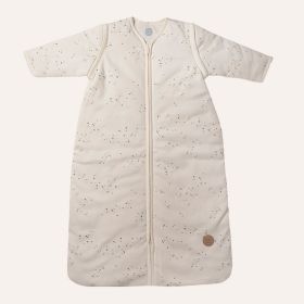 GIGOTEUSE 3-6 MOIS MANCHES AMOVIBLES «STARS» | BLANC CASSÉ | 70 CM