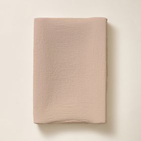 HOUSSE DE MATELAS À LANGER 50 x 70 CM | GAZE DE COTON BIOLOGIQUE | ROSE POUDRÉ