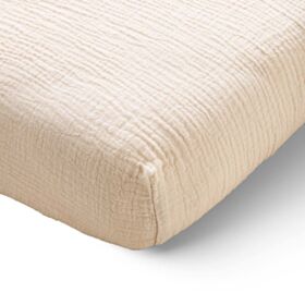 Drap housse enfant 70x140 gaze de coton|Beige